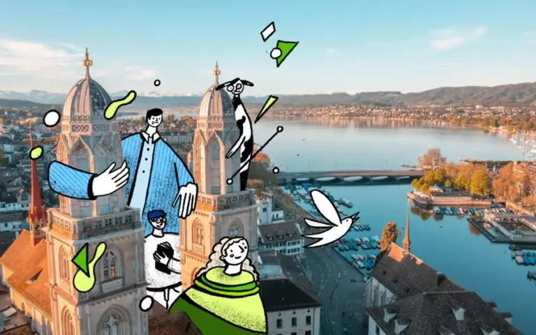 Zürich, wo ein Tee noch 18 Franken kostet. Lieben wir!